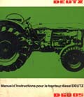 manuel instructions tracteur deutz D6005