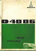 manuel instruction tracteur deutz D4006