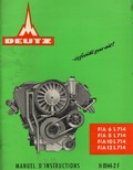 Manuel d'instructions moteurs Diesel Deutz F/A 6 8 10 12 L 714