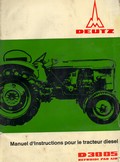 Manuel d'instructions tracteur Deutz D 3005