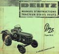 Manuel instruction tracteur deutz 25