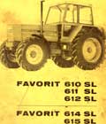 Livret instructions tracteur Fendt Favorit 610SL 611SL 612SL 614SL 615SL