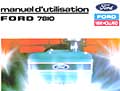 Manuel utilisation tracteur Ford 7810