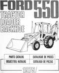 catalogue pieces détachées tracteur tractopelle ford 550