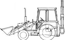 Tracto pelle pelleteuse Ford 555