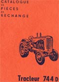 massey ferguson tracteur 744 D  Catalogue pieces de rechange