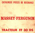 Catalogue de pièces de rechanges tracteur Ferguson FF 30 DS