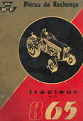 massey ferguson tracteur 865 catalogue pièces détachées