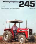 tracteur Massey Ferguson MF 245 livret d'entretien