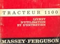 Livret entretien et utilisation tracteur massey ferguson MF 1100