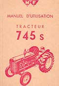 Livret d'utilisation tracteur MF 745s