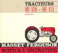 Manuel entretien tracteur Massey ferguson 820 821