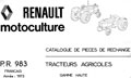 Catalogue de pièces détachées Renault 92, 94, 96, 98, 496, 498 et 91 - type 7601, 7611, 7631, 7651, 7635, 7655 et 7614