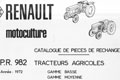 Catalogue de pièces détachées Renault tracteur 53 55 56 57 50 60 70 80 51 456 86 88 89 486 489 82
