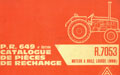 Catalogue pièces détachées tracteur Renault 7053