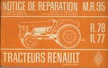 notice de réparation tracteur Renault R78, R77, master 1 et 2