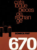 Catalogue pièces de rechange Someca Fiat 670