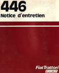Notice d'entretien tracteurs Fiat 446 446DT