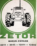 Manuel atelier tracteur Zetor 8011 8045 12011 12045