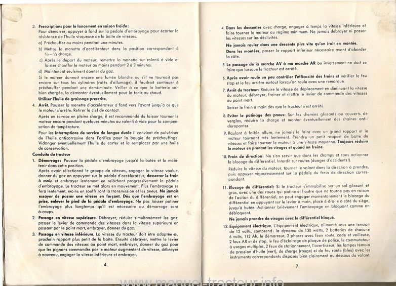 Cinquième page du Manuel instructions DEUTZ D 40 L type 40.2