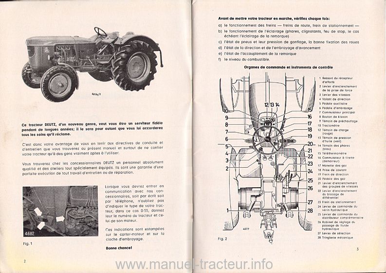 Troisième page du Manuel instructions DEUTZ D 55