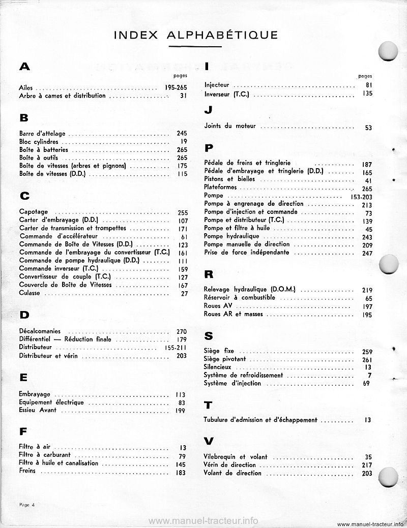 Quatrième page du Catalogue de pièces détachées CASE 580CK