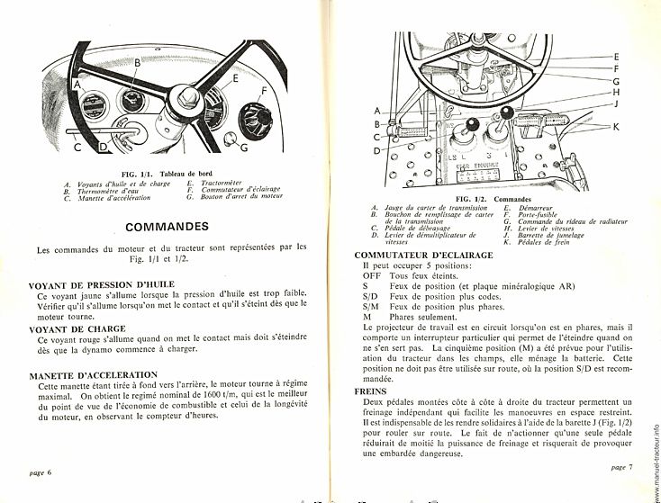 Extrait de la notice technique - Livret d'entretien des tracteurs David Brown 770 Selectamatic et Selectamatic Drive