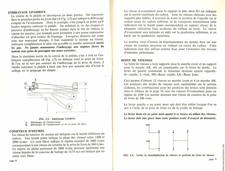 Dernière page de l'aperçu du Livret d'entretien des tracteurs David Brown 770 Selectamatic et Selectamatic Drive