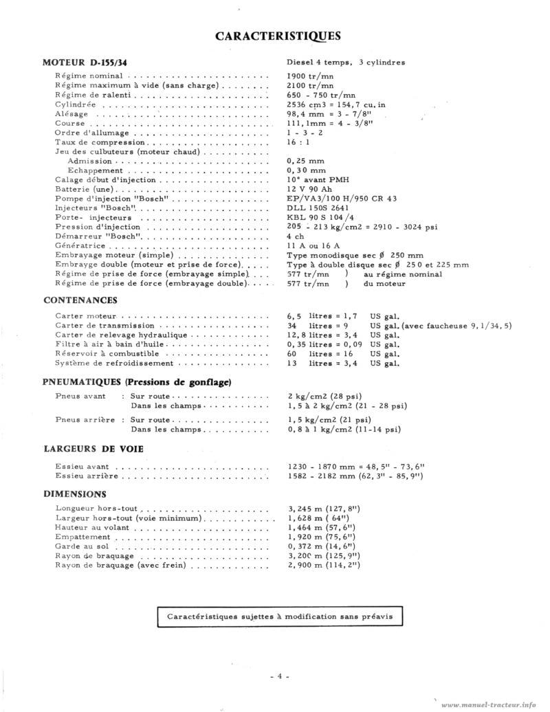 Extrait du guide de réparation - Livret d'entretien International 383