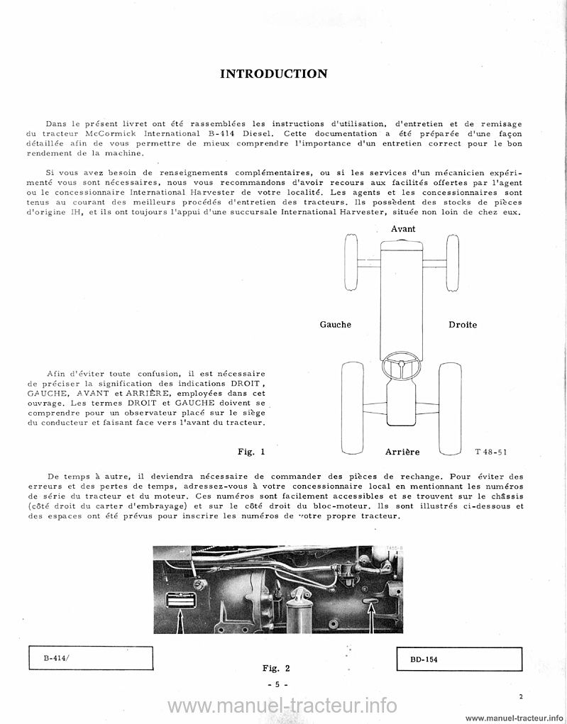 Dernière page de l'aperçu du Livret d'entretien tracteur MC Cormick B-414
