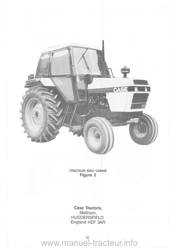 Dernière page de l'aperçu du Manuel d'utilisation tracteur CASE 1494