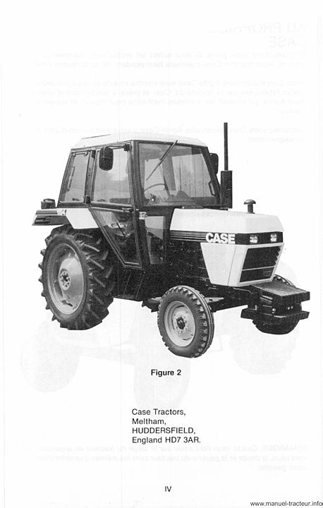 Dernière page de l'aperçu du Manuel d'utilisation tracteur CASE 1194