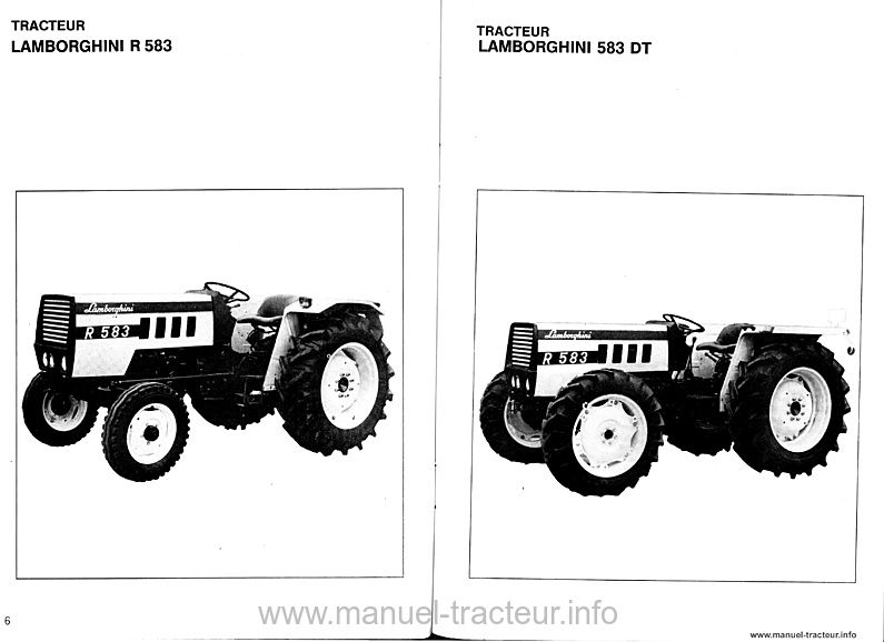 Extrait de la notice technique - Notice d'utilisation et d'entretien R 583 et 583 DT