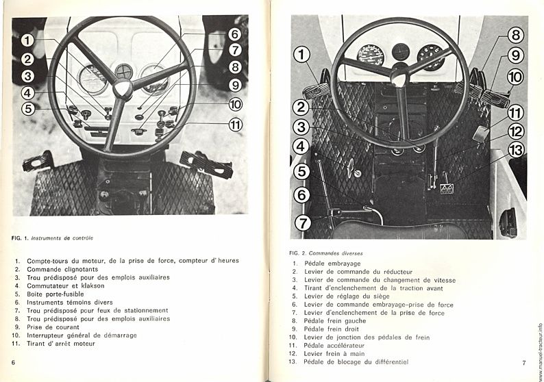 Extrait de la notice technique - Notice d'utilisation et d'entretien R 654 et 654 DT