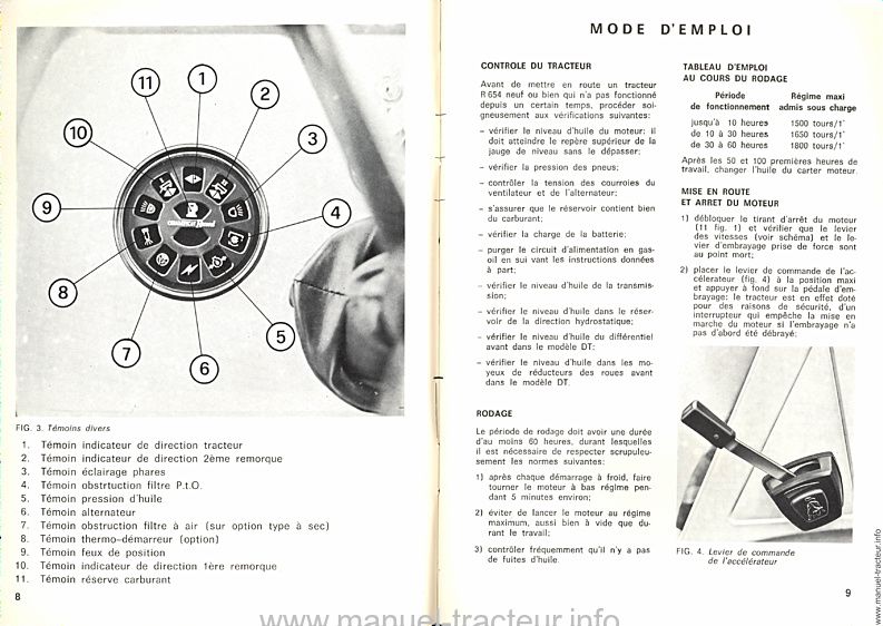 Dernière page de l'aperçu du Notice d'utilisation et d'entretien R 654 et 654 DT