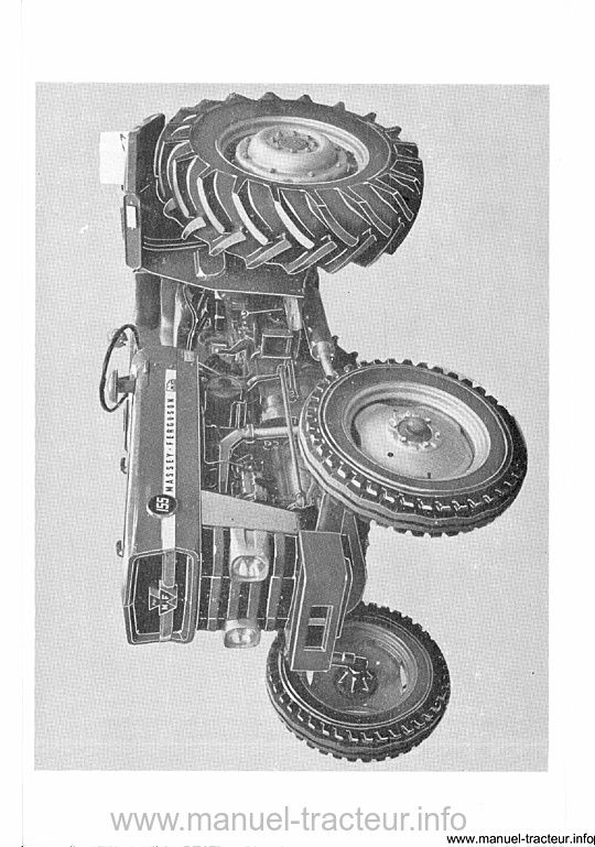 Extrait du guide de réparation - Livret d'utilisation et d'entretien tracteur Massey Ferguson MF 155