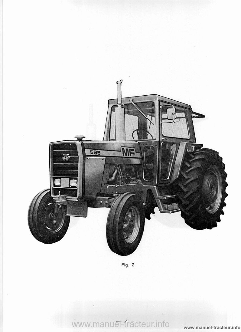 Dernière page de l'aperçu du Livret d'entretien tracteur Massey Ferguson MF 595