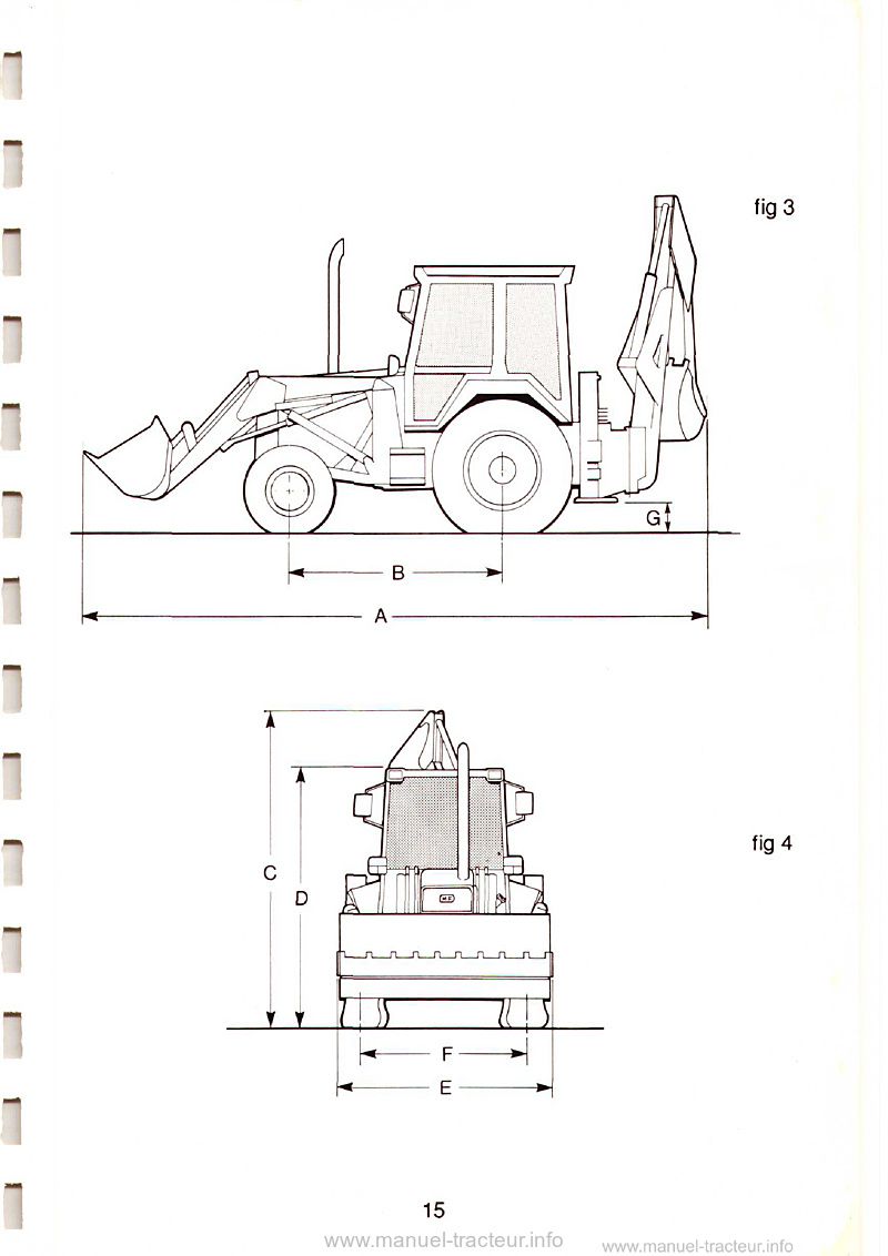 Quatrième page du Livret d'utilisation et d'entretien chargeuse pelleteuse MF50H MF50HX MF60HX Turbo