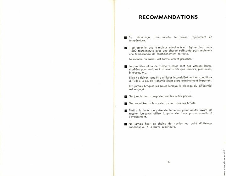 Extrait du guide de réparation - Notice d'entretien tracteur Massey Ferguson F 865