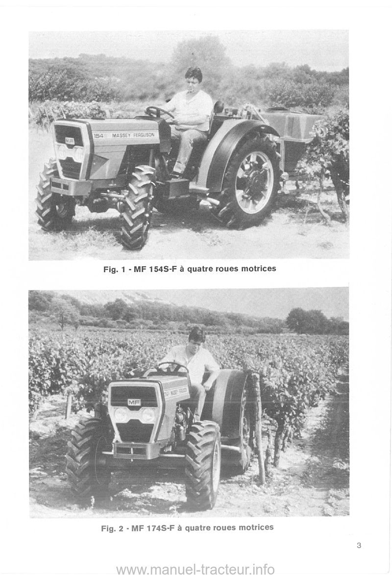 Dernière page de l'aperçu du Livret d'utilisation et d'entretien pour les Massey Ferguson MF 154, 174, 184 et 194 S-F