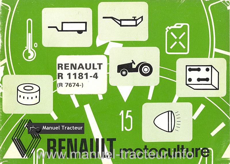 Première page de la revue technique - Guide entretien RENAULT 1181-4