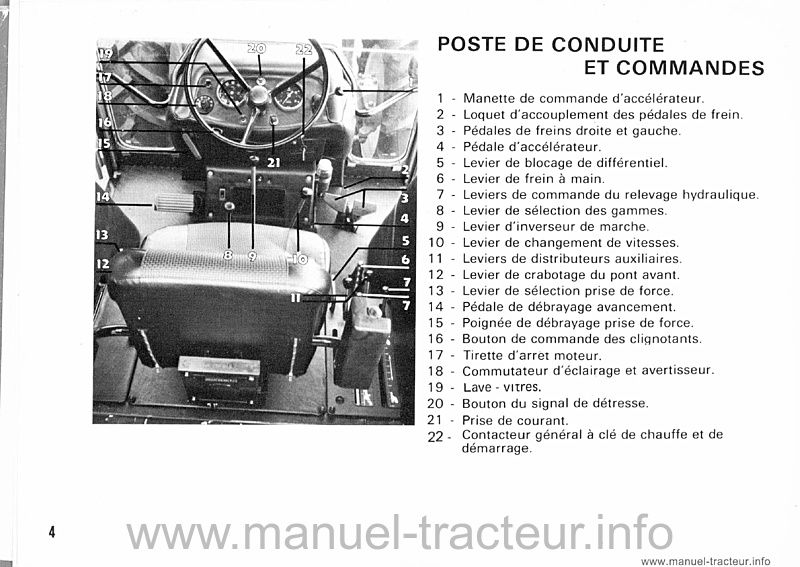 Extrait de la notice technique - Guide entretien RENAULT 1181-4