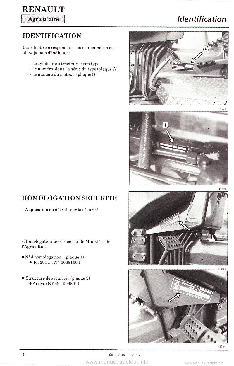Quatrième page du Guide entretien Renault 50-12 LB