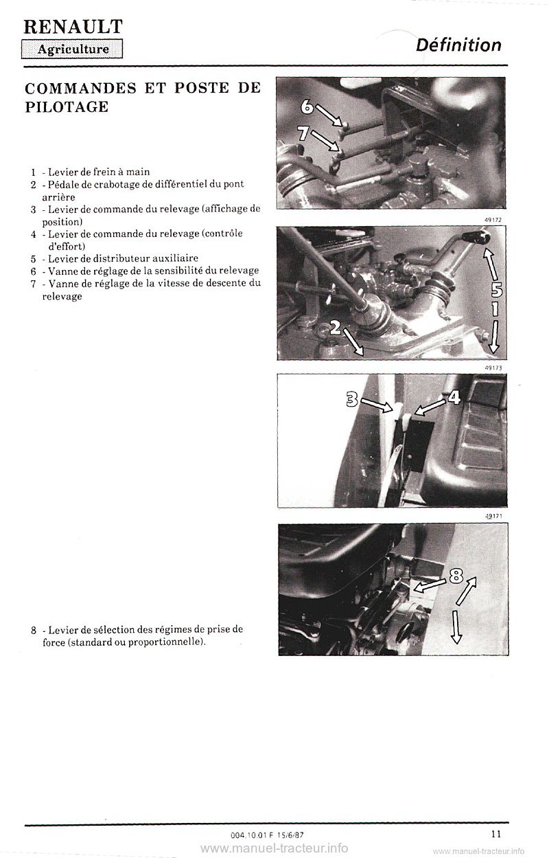 Sixième page du Guide entretien Renault 50-12 LB