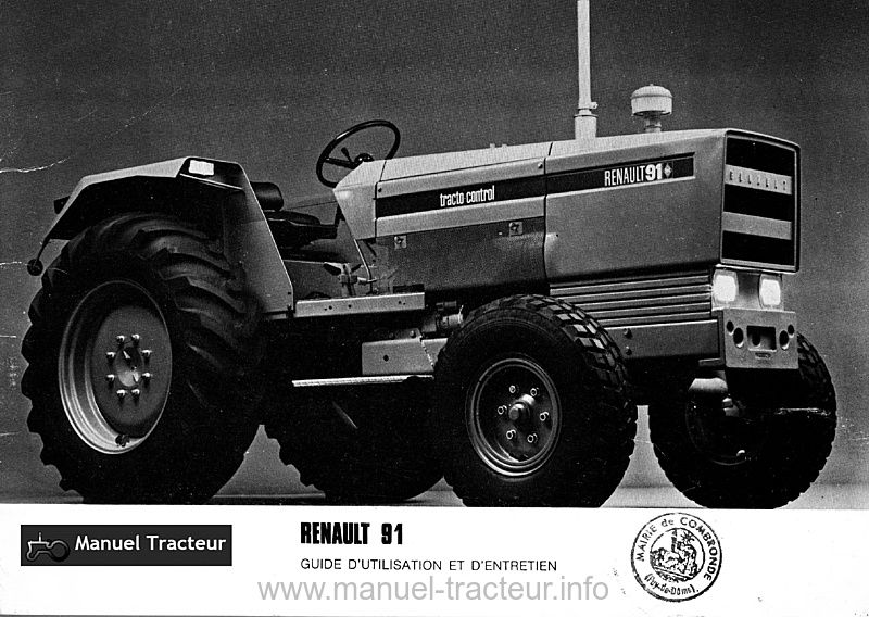 Première page de la revue technique - Guide d'utilisation et d'entretien Renault 91