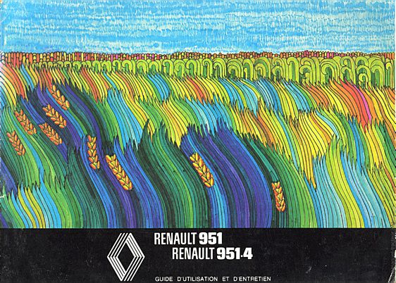 Première page de la revue technique - Guide d'utilisation et d'entretien des tracteurs RENAULT 951 951.4