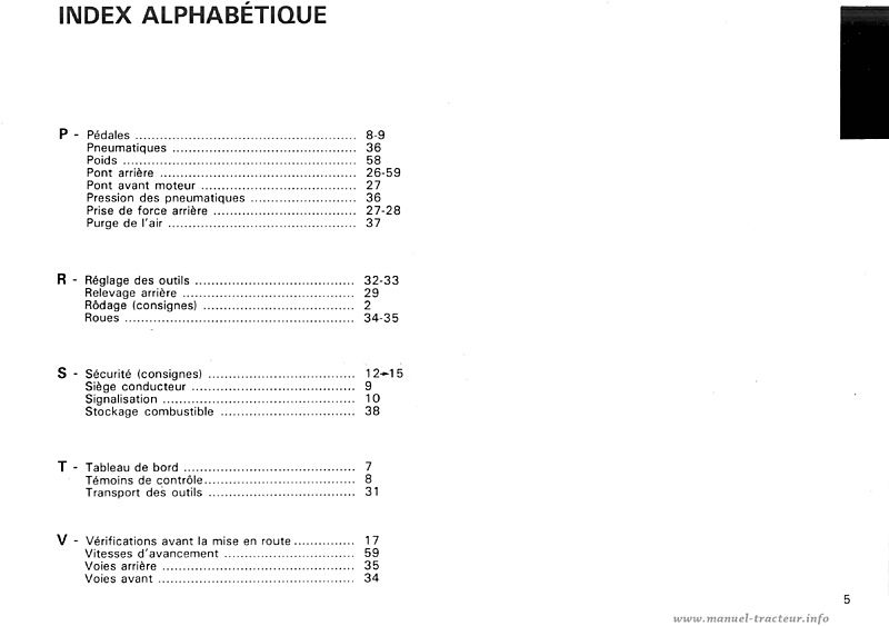 Dernière page de l'aperçu du Livret d'entretien et d'utilisation pour les tracteurs RENAULT 18-12 18-14 D