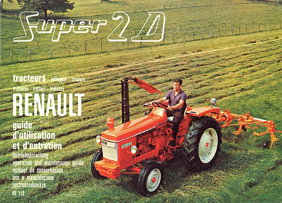 Première page de la revue technique - Guide d'entretien RENAULT Super 2D
