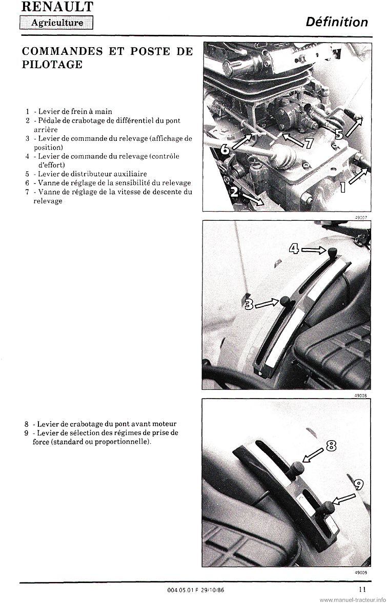 Sixième page du Guide instructions Renault 70-12 70-14 VF