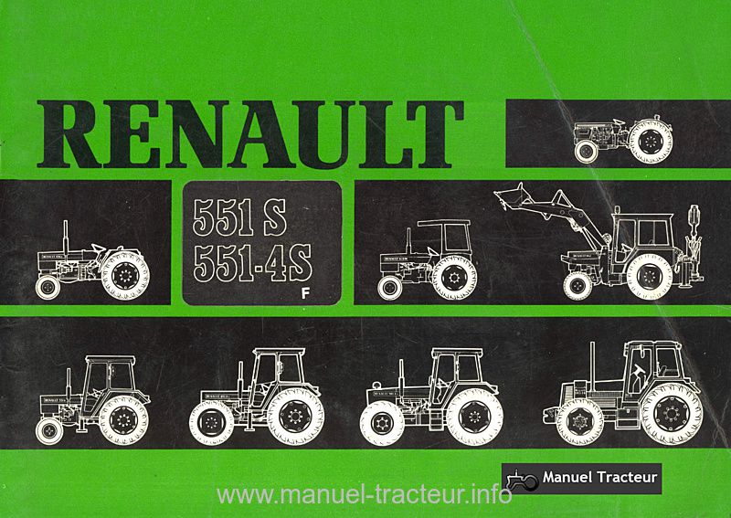 Première page de la revue technique - Guide d'entretien Renault 551s 551-4s